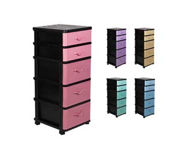 5 Tiers Plastic Drawer 3B2S