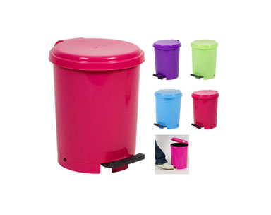 Round Plastic Step Dustbin-10 Litre