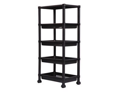 5 Tiers Rectangular Tray With Wheel